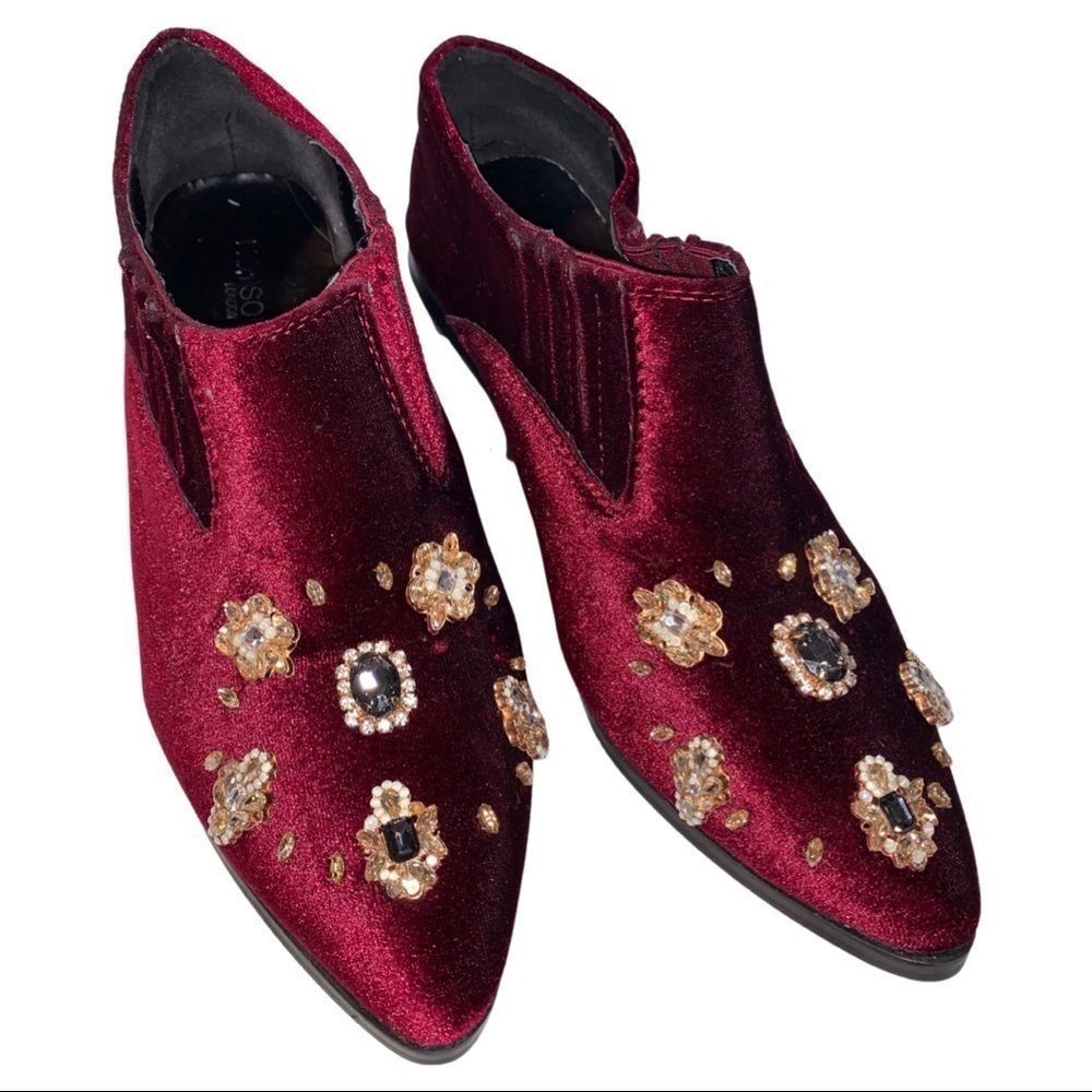 Used Hotsoles London Suede Booties Warm & Comfy Cozy Booties